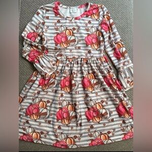 Girls 6/7 FALL dress with pumpkins